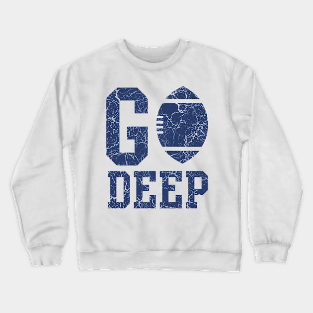 Football Go Deep Crewneck Sweatshirt by Blister